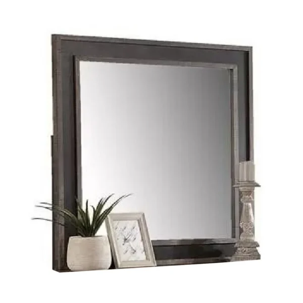 BM341034_b9de62c5-7071-4f60-962f-b52e0d69b01e Dresser Mirror, Rustic Brown and Charcoal Gray Wood Frame, 36 Inch