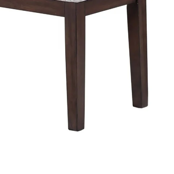 BM341035_3_11000553-23bc-4ddd-b9f1-f65ccc6ccc0a Dining Bench, White Fabric Walnut Brown Rubberwood, 46 Inch Foam Seat