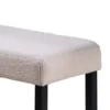 BM341037_2_fa7c8f9c-621f-499e-a4a1-5875ba286fe2 Arun Dining Bench, Beige Fabric, Black Rubberwood, 41 Inch Foam Seat
