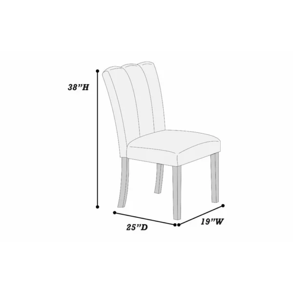 BM341038_4_c46fe084-fdfb-4fc6-92b0-4b38d81f187b Dining Side Chair Set of 2, Foam Cushioned Beige Fabric, Black Wood