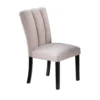 BM341038_c8b10f32-483e-4849-bf55-97f0aa34281a Dining Side Chair Set of 2, Foam Cushioned Beige Fabric, Black Wood