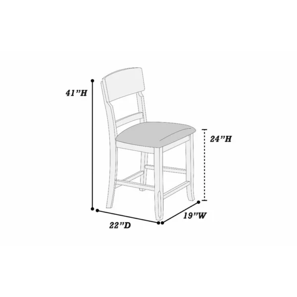 BM341040_4_eb7d31e1-c6e9-4798-8dc8-4e1cd4f7e5b3 Keyan Counter Height Chair Set of 2, Foam Gray Fabric Seat, Wood