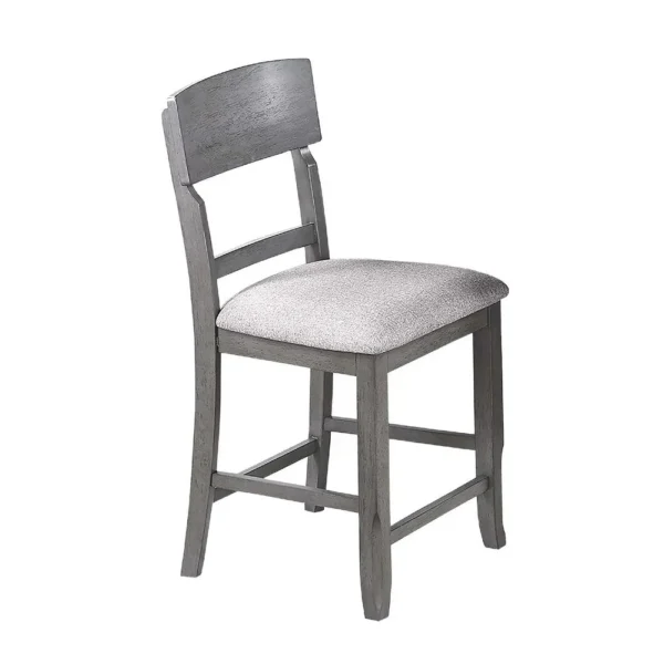 BM341040_4bfabfbb-27e5-4ff7-9355-3a8c771fce3f Keyan Counter Height Chair Set of 2, Foam Gray Fabric Seat, Wood