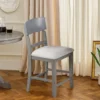 BM341040_6 Keyan Counter Height Chair Set of 2, Foam Gray Fabric Seat, Wood