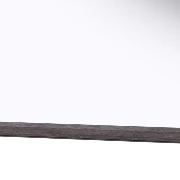 Dresser Mirror, Foil Gray Solid Wood, 35x39 Broad Frame Design