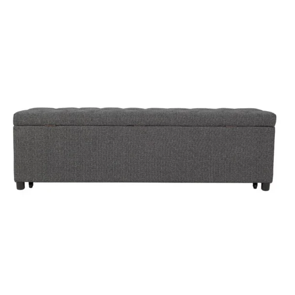 BM341052_1_a45fb91b-05c5-4459-a0ef-944431890519 Kenny Ottoman, Underseat Drawer, Blue-Gray Button Tufted Boucle, 60 Inch