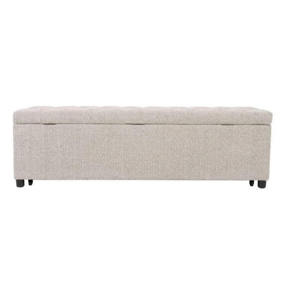 BM341053_1_5741e32a-2209-4ebf-9720-97cfd5c0e6d3 Kenny Ottoman, Underseat Drawer, Beige Button Tufted Boucle, 60 Inch