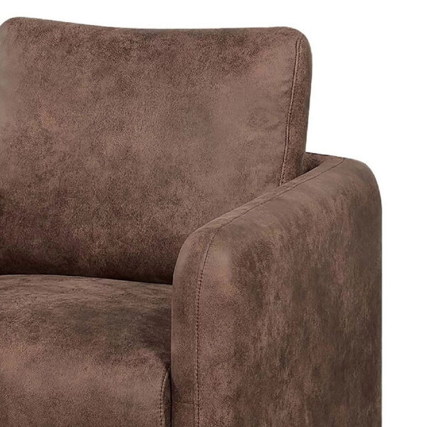 BM341126_2_00c006cd-79b9-4320-9b67-15a0e1226c8f Wade Swivel Armchair, Square Frame, Walnut Brown Faux Leather