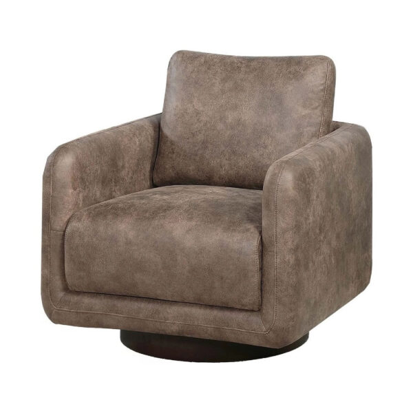 BM341127_1_f7ac1f4a-622c-44dc-abc7-0daef485f91e Wade Swivel Armchair, Square Frame, Auburn Red Faux Leather