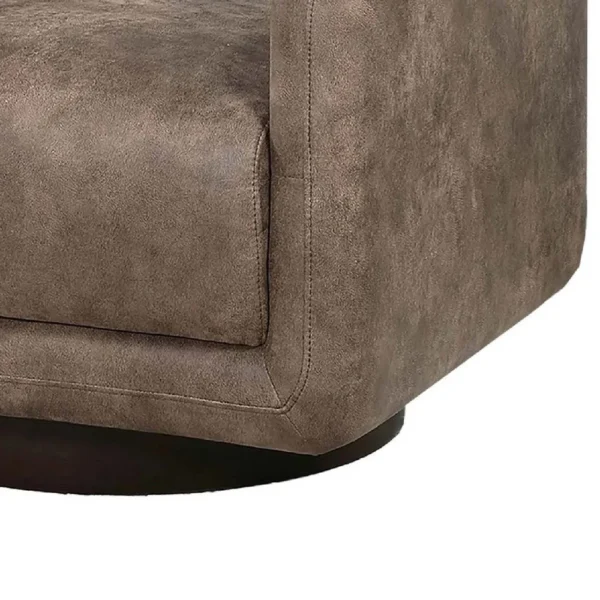 BM341127_3_dc44b264-25ee-407b-90e9-44efc91b6050 Wade Swivel Armchair, Square Frame, Auburn Red Faux Leather