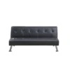 BM341128_bf694c3f-b1d9-4759-bd7c-f05fac2cc8e6 Milana Convertible Sofa Bed, USB Port, Black Faux Leather, 66 Inch