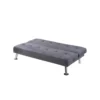 Milana Convertible Sofa Bed, USB Port, Blue Gray Fabric, 66 Inch