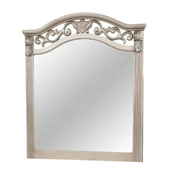 BM341145_1_6bcf13e4-5056-4afc-8b63-ca1a6a82d556 Dresser Mirror, Antique Silver Pine Wood, Molded Frame Detail, 37x41