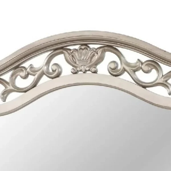 BM341145_2_98d46a8d-ec19-4cc9-bfed-e334336b8620 Dresser Mirror, Antique Silver Pine Wood, Molded Frame Detail, 37x41