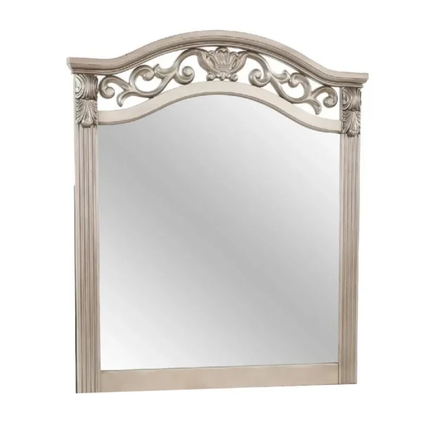 BM341145_5bee90ef-295d-4729-a5fb-378f8b43c4d3 Dresser Mirror, Antique Silver Pine Wood, Molded Frame Detail, 37x41