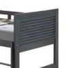 BM342279_2 Wexo Twin over Twin Bunk Bed, Charcoal Brown Slat Design and Ladder