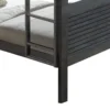 BM342279_3 Wexo Twin over Twin Bunk Bed, Charcoal Brown Slat Design and Ladder