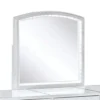BM342298_3 Texo 3pc White Vanity Table Set with LED Mirror and Beige Padded Stool