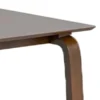 Iken Dining Table, 71 Inch Rectangular Top in Walnut Brown Solid Wood