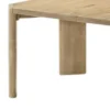 Edey Dining Table, 66-84 Inch Expandable Top in Oak Brown, Panel Legs
