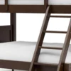 BM342408_1 Zedy Twin over Full Bunk Bed with Ladder and Guardrails, Walnut Brown
