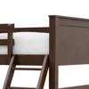 BM342408_2 Zedy Twin over Full Bunk Bed with Ladder and Guardrails, Walnut Brown