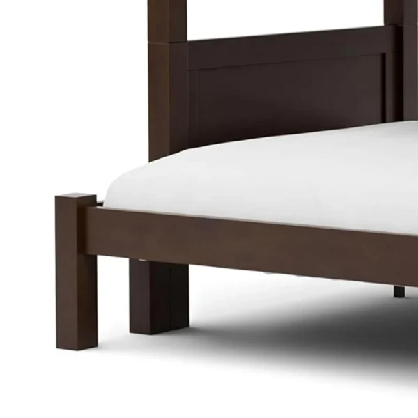 BM342408_3 Zedy Twin over Full Bunk Bed with Ladder and Guardrails, Walnut Brown