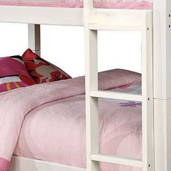 BM342410_1 Nedy Full over Full Bunk Bed with Attached Ladder, White Solid Wood