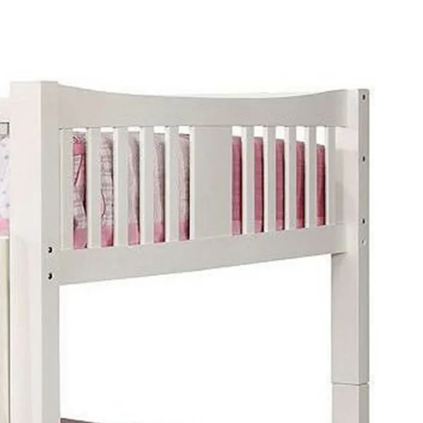 BM342410_2 Nedy Full over Full Bunk Bed with Attached Ladder, White Solid Wood