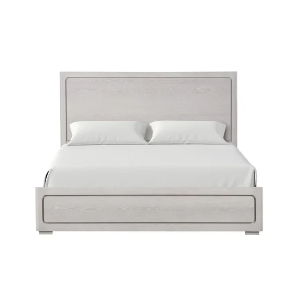 BM342487_1 Thorne Queen Bed, Panel Design, Rounded Edges, White Oak Wood