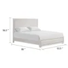 BM342487_4 Thorne Queen Bed, Panel Design, Rounded Edges, White Oak Wood