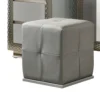 BM342508_3 Vino 3pc Vanity Dressing Table Set w Stool, Gray, Satin Fabric, Rubberwood