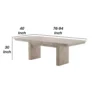 BM342627_4 Hagy Dining Table, 76-94 Inch Extendable Top, Natural Brown Panel Legs