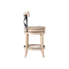 BM345248_2 Mia Swivel Counter Chair, Black Metal Cross Back, Blonde Oak Brown