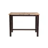 BM345254_1 Amber Pub Table, 47 Inch Rectangular Top, Espresso Brown Trestle Base