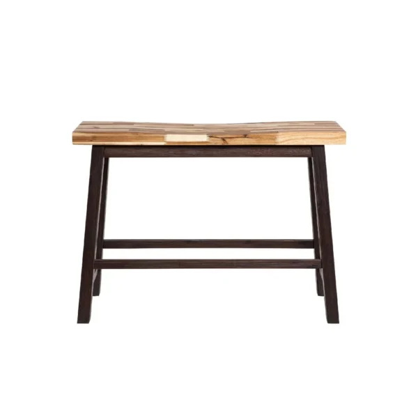 BM345255_1 Amber Pub Table, 47 Inch Rectangular Top, Espresso Brown Trestle Base