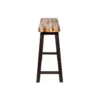 BM345255_2 Amber Counter Height Bench, 33 Inch Natural Brown Seat, Espresso Brown