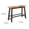 BM345255_4 Amber Counter Height Bench, 33 Inch Natural Brown Seat, Espresso Brown