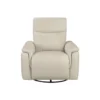 BM345322_1 Jen Manual Swivel Glider Reclining Chair, Taupe Top Grain Leather