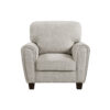 BM345326_1 Loi Sofa Armchair with Reversible Cushion, Transitional Gray Chenille