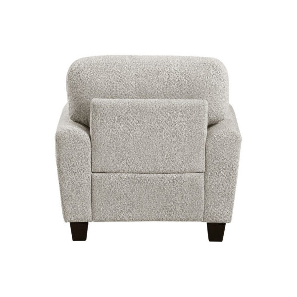 BM345326_2 Loi Sofa Armchair with Reversible Cushion, Transitional Gray Chenille
