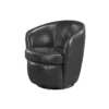 BM345329_3 Dey Swivel Barrel Chair with Curved Back, Smoky Gray Top Grain Leather