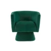 BM345362_1 Cabe Swivel Accent Armchair, Diamond Stitch Back, Emerald Green Velvet