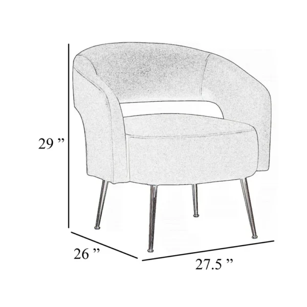 BM345367_4 Noel Accent Chair, Curved Open Back, Dark Green Velvet, Gold Metal Legs