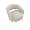 BM345368_3 Noel Accent Chair, Curved Open Back, Taupe Brown Velvet, Gold Metal Legs
