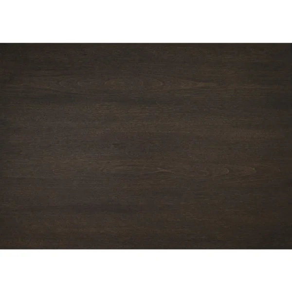 BM345387_3 Azy Side End Table, 24 Inch Round Top, Gold Capped Legs, Dark Brown