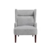 BM345406_1 Joen Accent Chair, High Wing Backrest, Gray Chenille, Wood Legs