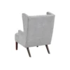 BM345406_2 Joen Accent Chair, High Wing Backrest, Gray Chenille, Wood Legs