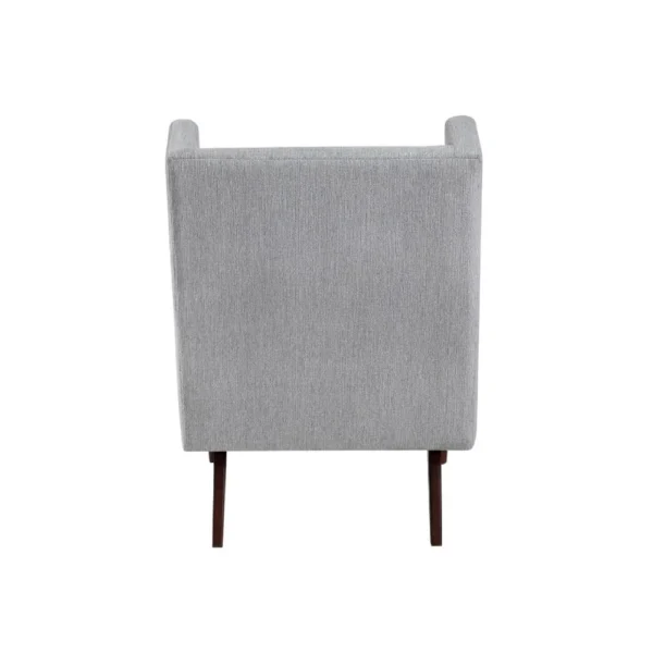 BM345406_3 Joen Accent Chair, High Wing Backrest, Gray Chenille, Wood Legs