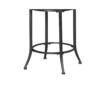 BM345427_3 Nira Swivel Counter Chair, Brown Faux Leather, Wood Back, Black Metal